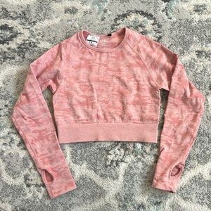 AYBL Long Sleeve Camo Crop Top